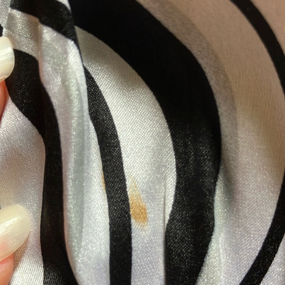 bebe Black and White Halter Top - Picture 7 of 7